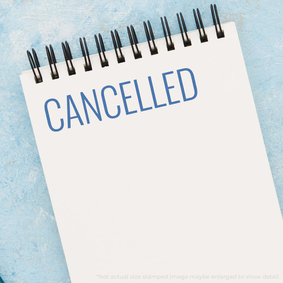 "Cancelled" Xstamper stamp used on filed paperwork