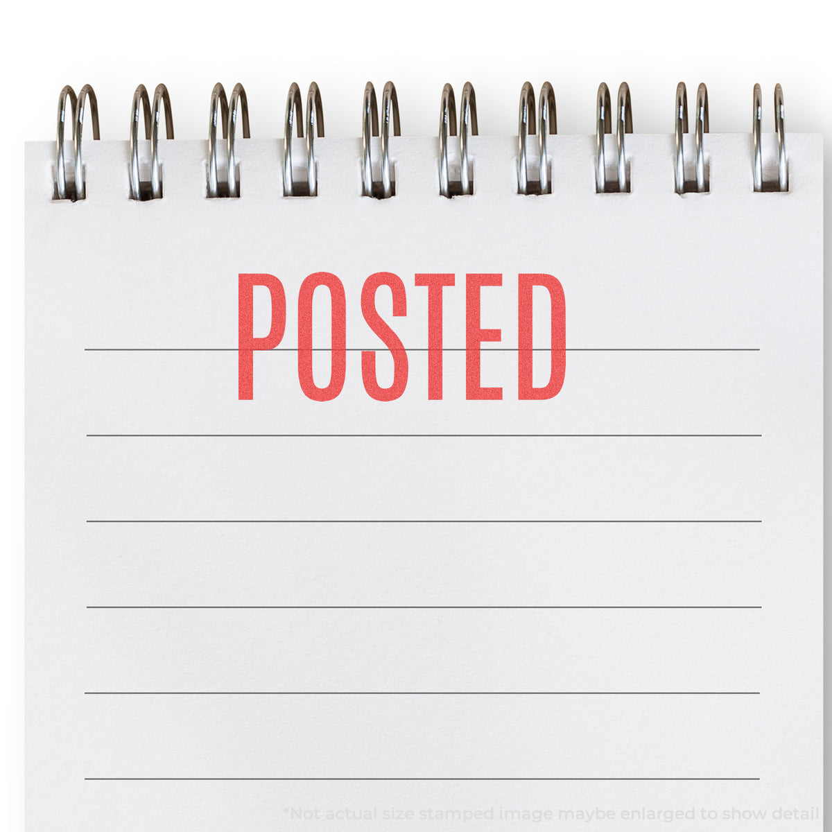 "Posted" Xstamper stamp used on filed paperwork
