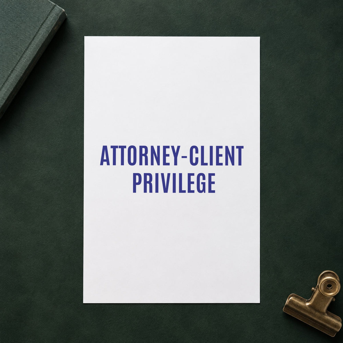 "Attorney-client privilege" imprint sized Approximately 1/2 in tall x 1-5/8 in wide on a document page