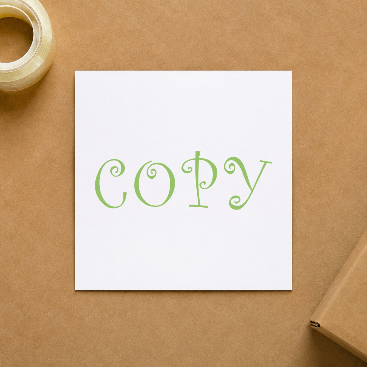"Copy" Xstamper stamp at work on everyday office paperwork
