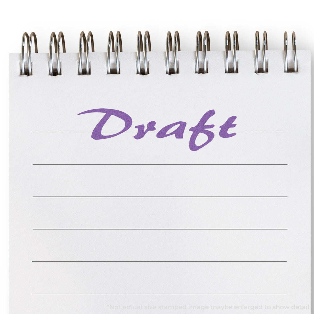 "Draft" Xstamper stamp used on filed paperwork