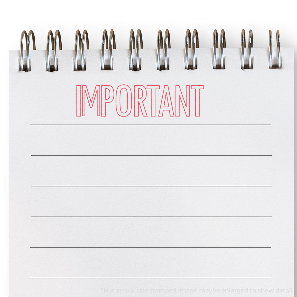 "Important" Xstamper stamp used on filed paperwork