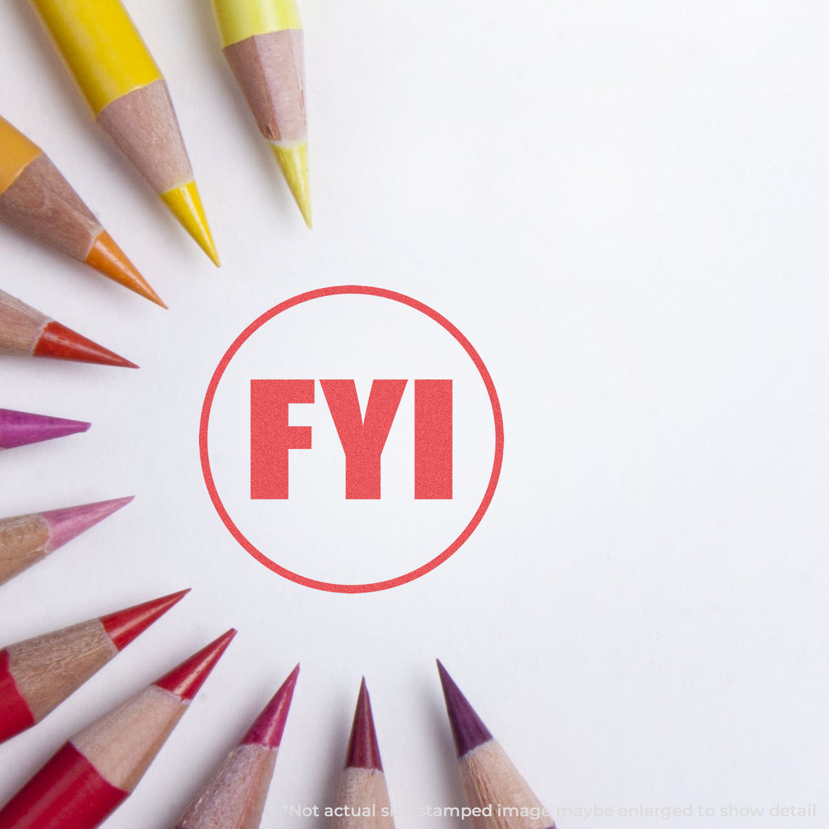 "FYI" Xstamper stamp used on filed paperwork