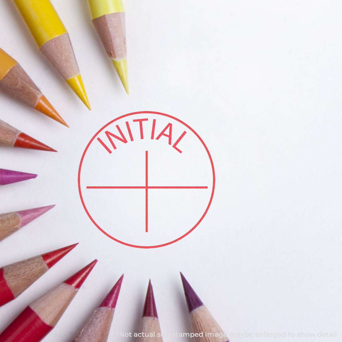 "Initial" Xstamper stamp used on filed paperwork