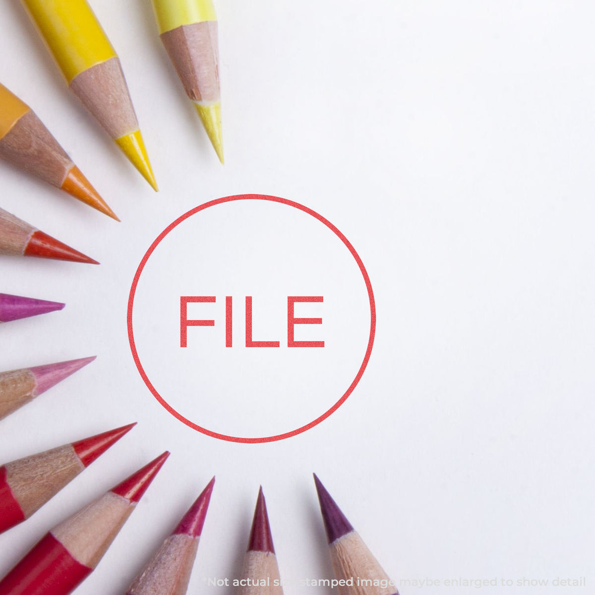 "File" Xstamper stamp used on filed paperwork