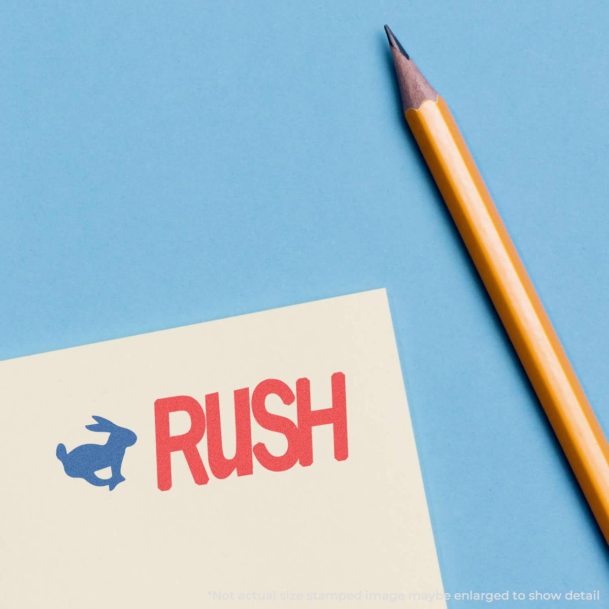 "Rush" Xstamper stamp used on filed paperwork