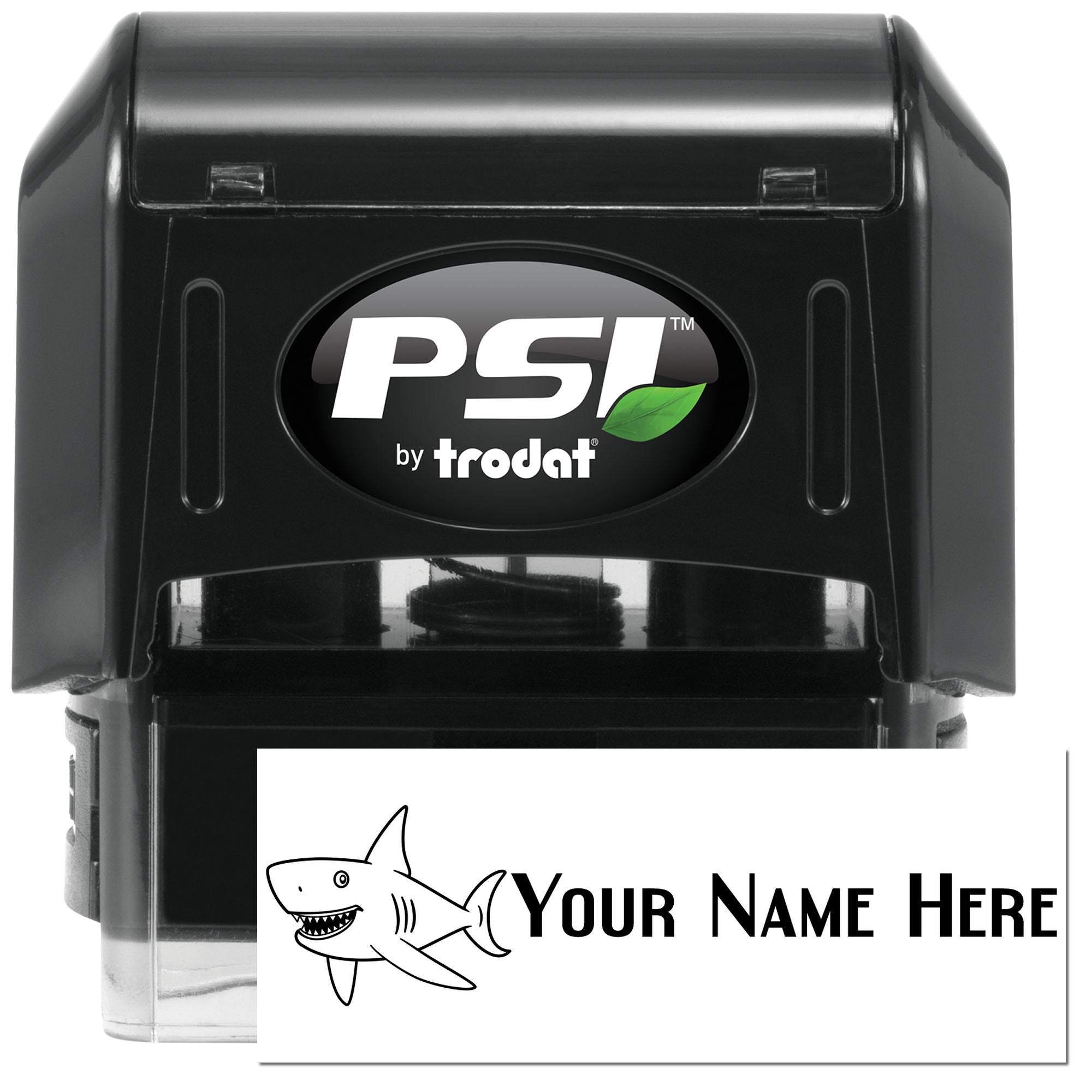 PSI Pre-Inked Sharky Splash Customized Signature Stamp - Engineer Seal Stamps