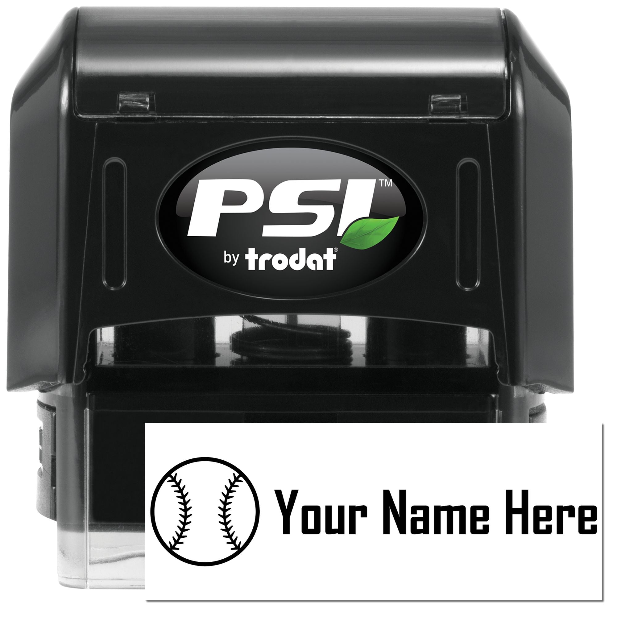 PSI Pre-Inked Baseball Buff Handmade Signature Stamp - Engineer Seal Stamps
