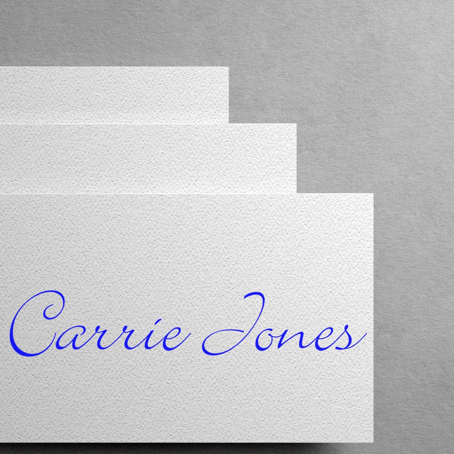 PSI Pre-Inked Bickley Script Customizable Inked Stamper
