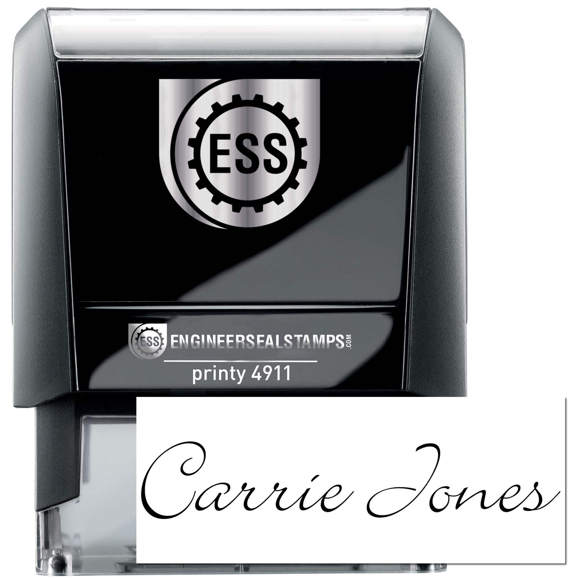 Self-Inking Bickley Script Customizable Inked Stamper - Engineer Seal Stamps