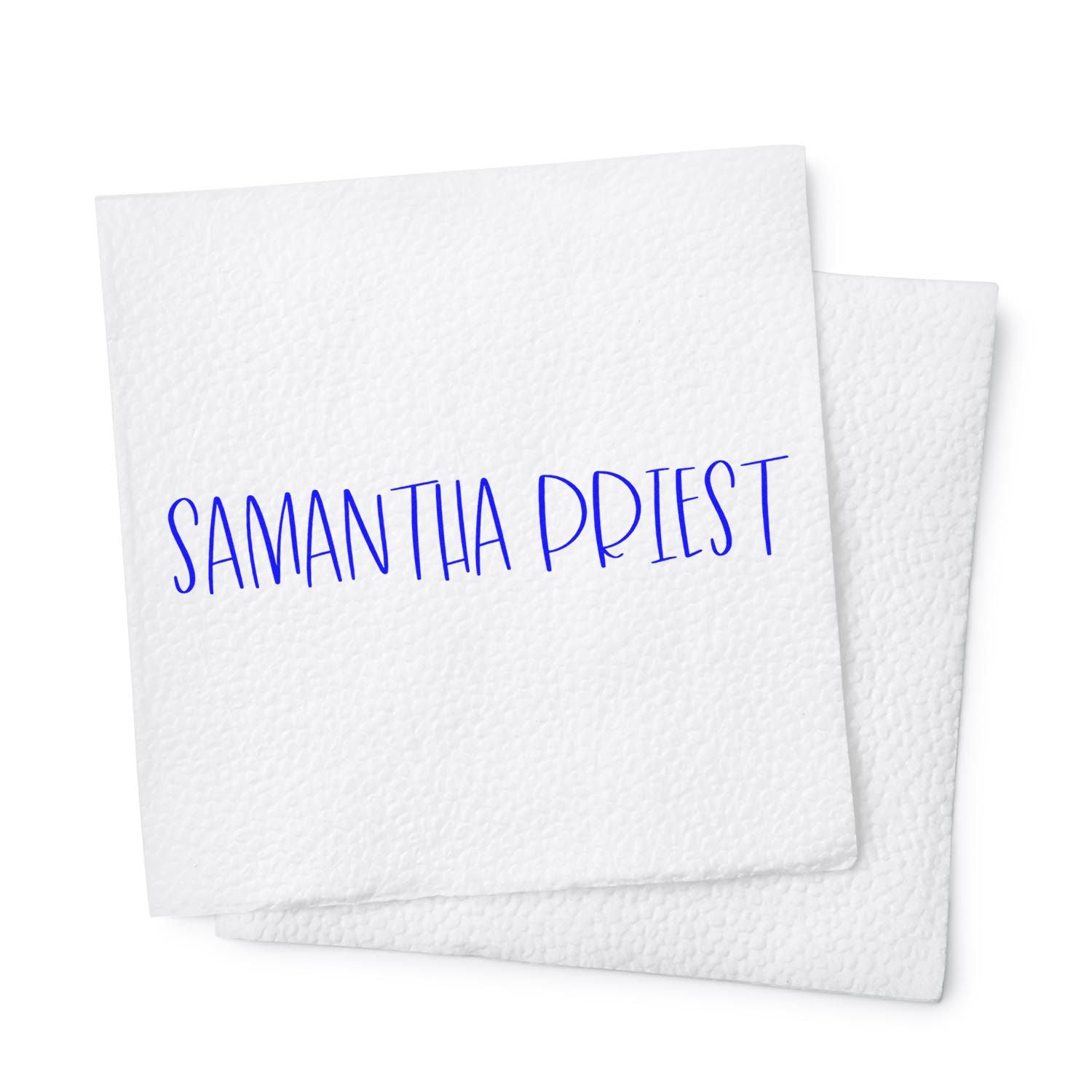 Slim Pre-Inked Charismatic Sans Business Name Stamp