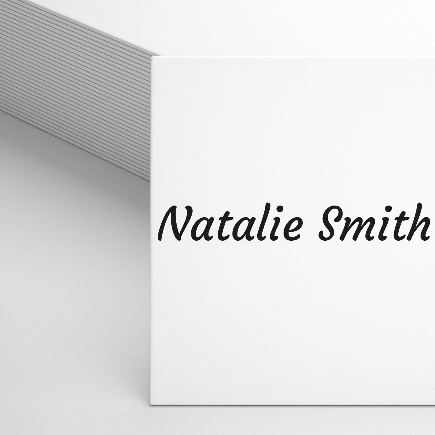 Slim Pre-Inked Courgette Business Signature Stamp