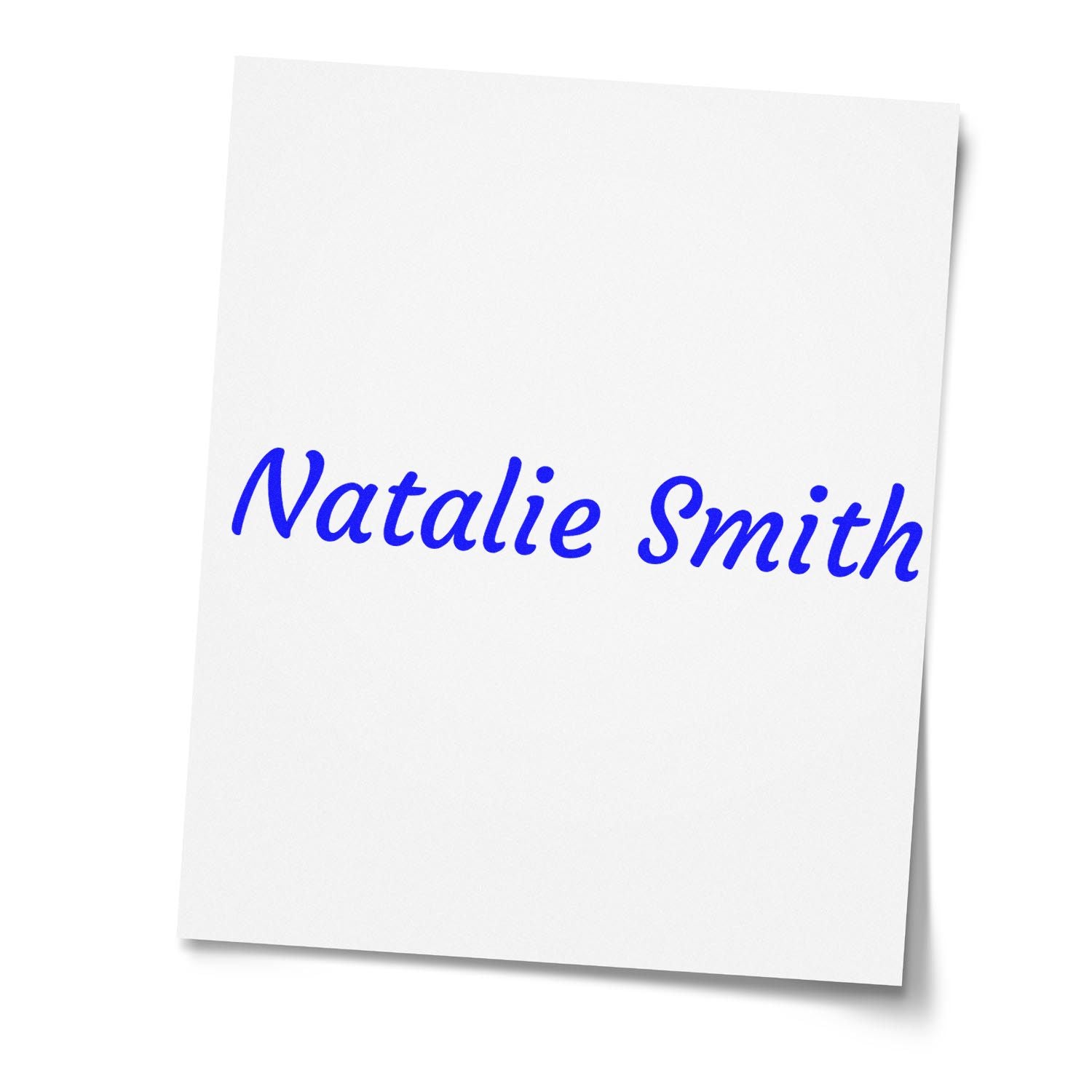 Wood Handle Courgette Business Signature Stamp - Engineer Seal Stamps