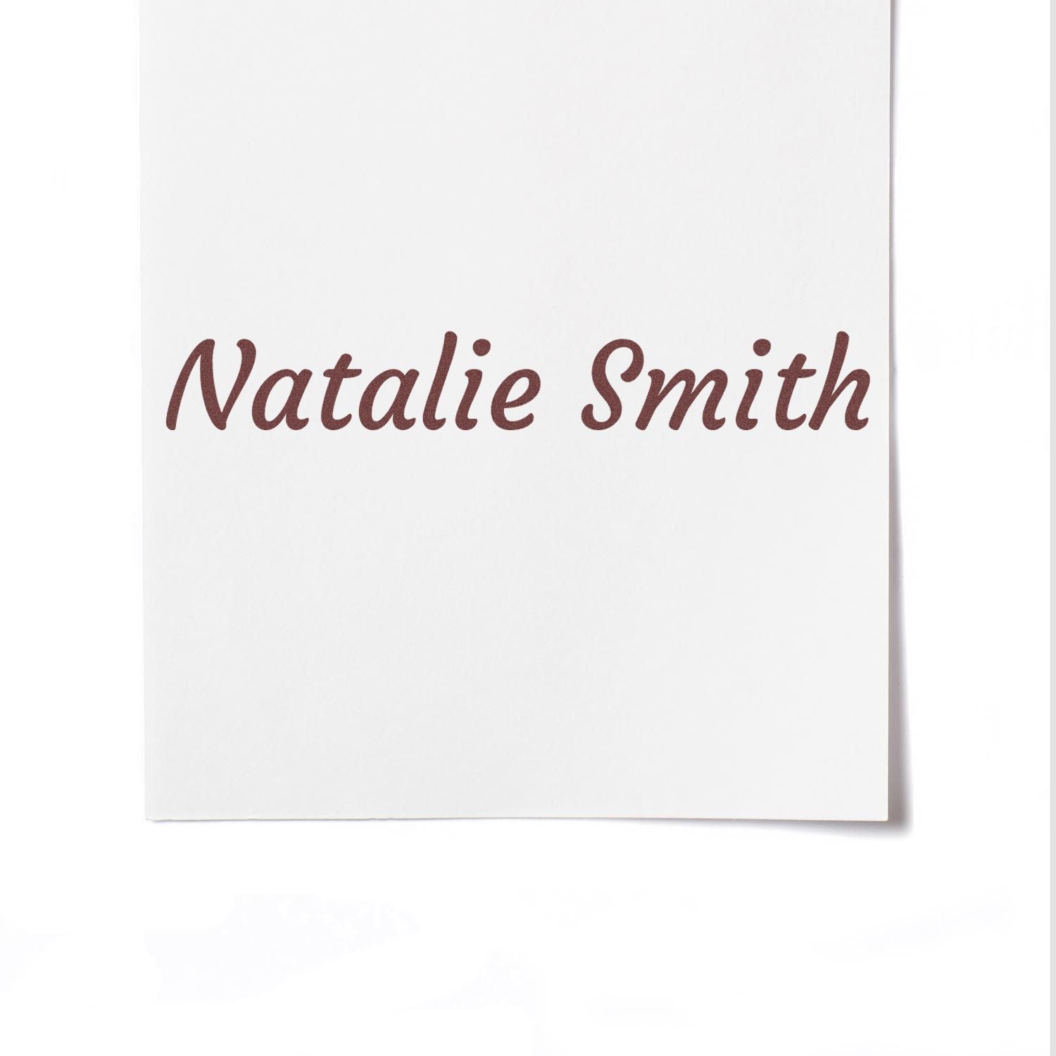 Slim Pre-Inked Courgette Business Signature Stamp