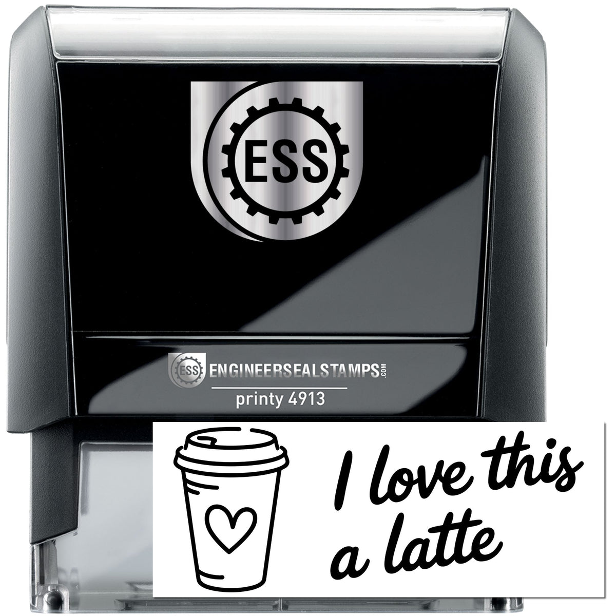 Trodat Grape Job Teacher motivational self-inking stock stamp with black ink, featuring a colorful grape design.