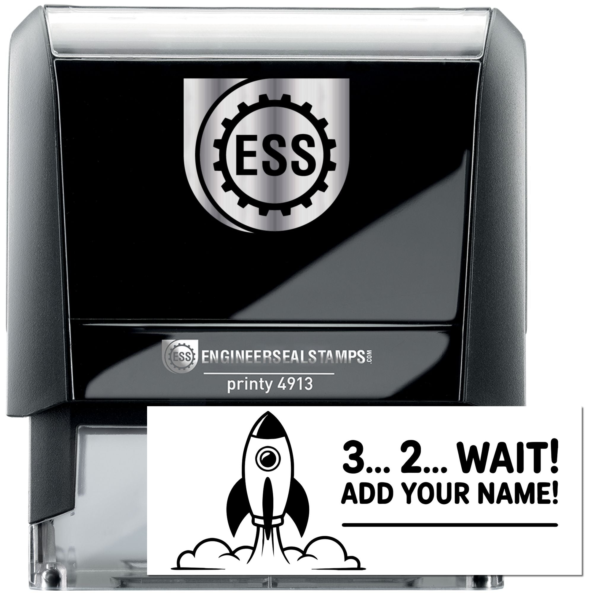 Trodat Ready to Learn self-inking teacher stamp with black ink for classroom use, featuring a compact stock stamp design.