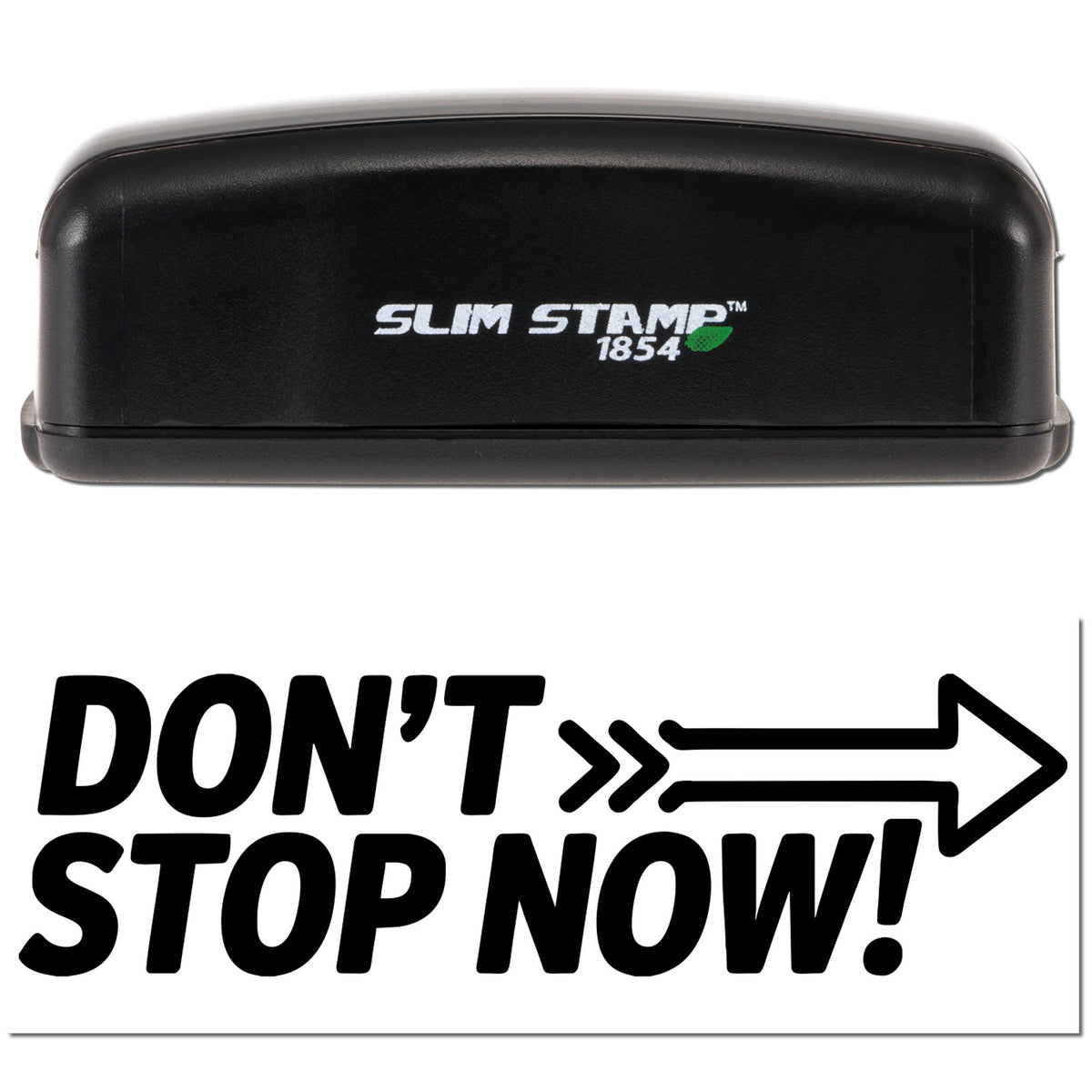 Trodat Smart Move Pre-Inked Classroom Feedback Stamp with black ink, compact stock stamp for quick student assessments.