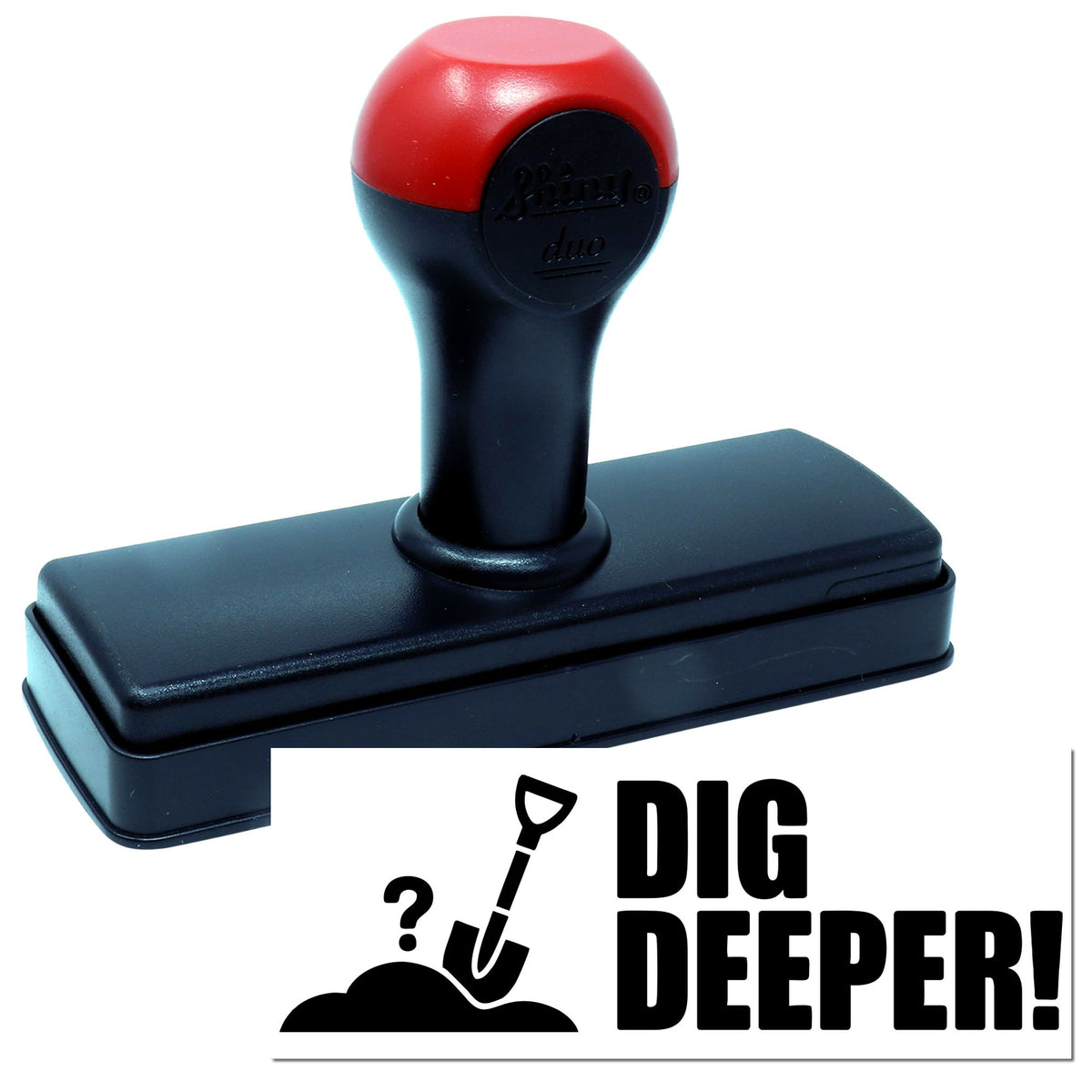 Shiny Infinite Potential teacher hand stamp in black ink, featuring a classroom reward design for educators.
