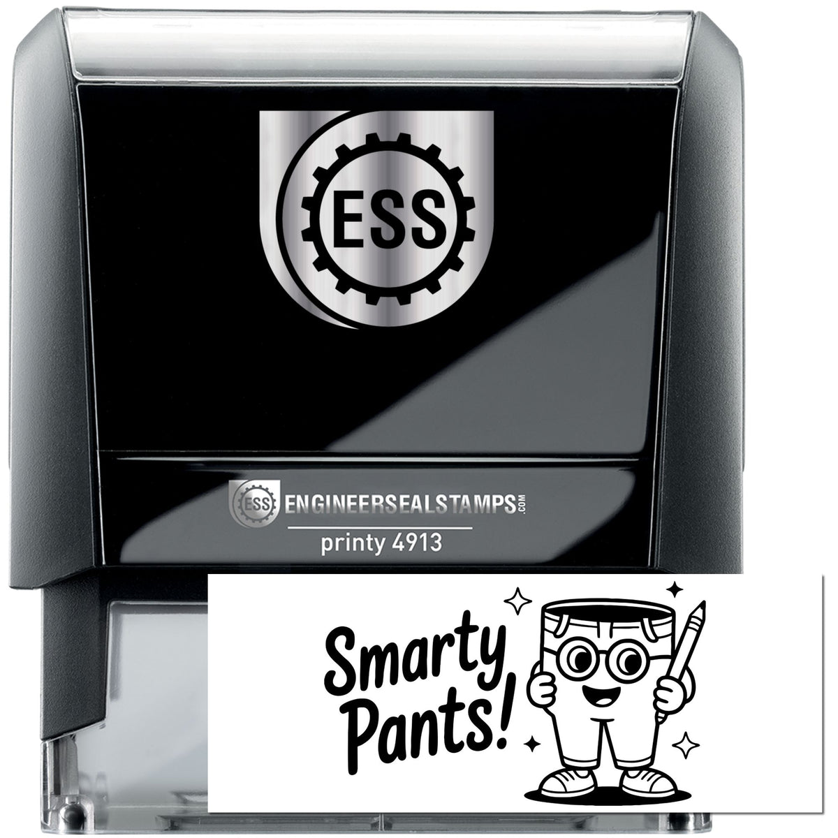 Trodat Not Quite There Yet Self-Inking Teacher Feedback Stamp, black stock stamp for marking and feedback in classrooms