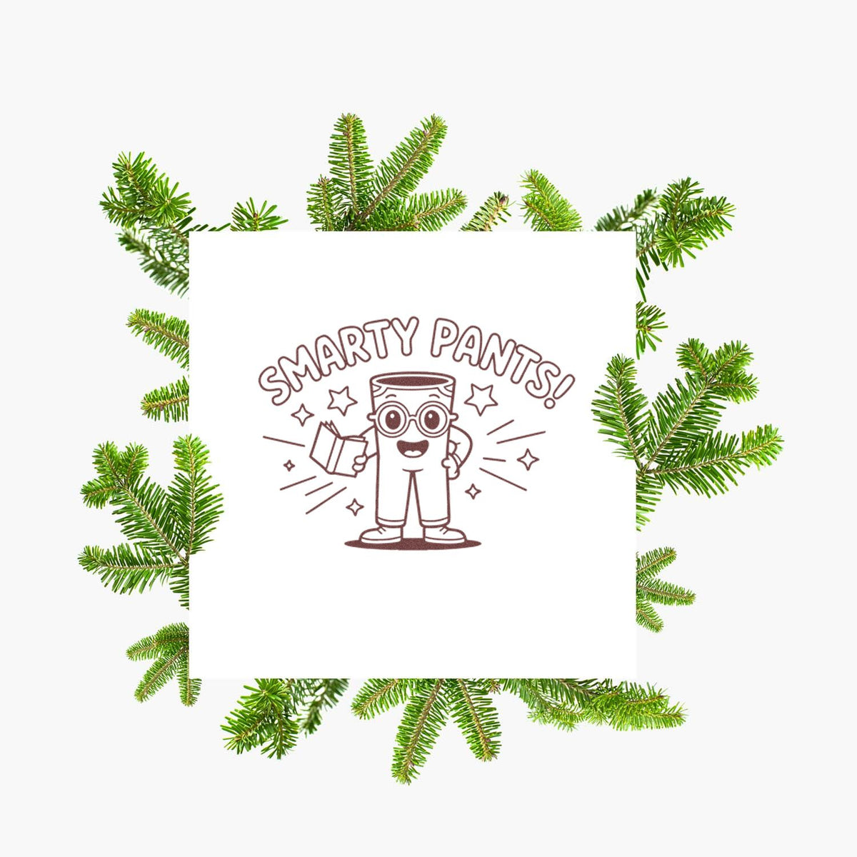 Trodat Smarty Pants motivational teacher stamp with pre-inked design, used for grading and encouragement in the classroom.