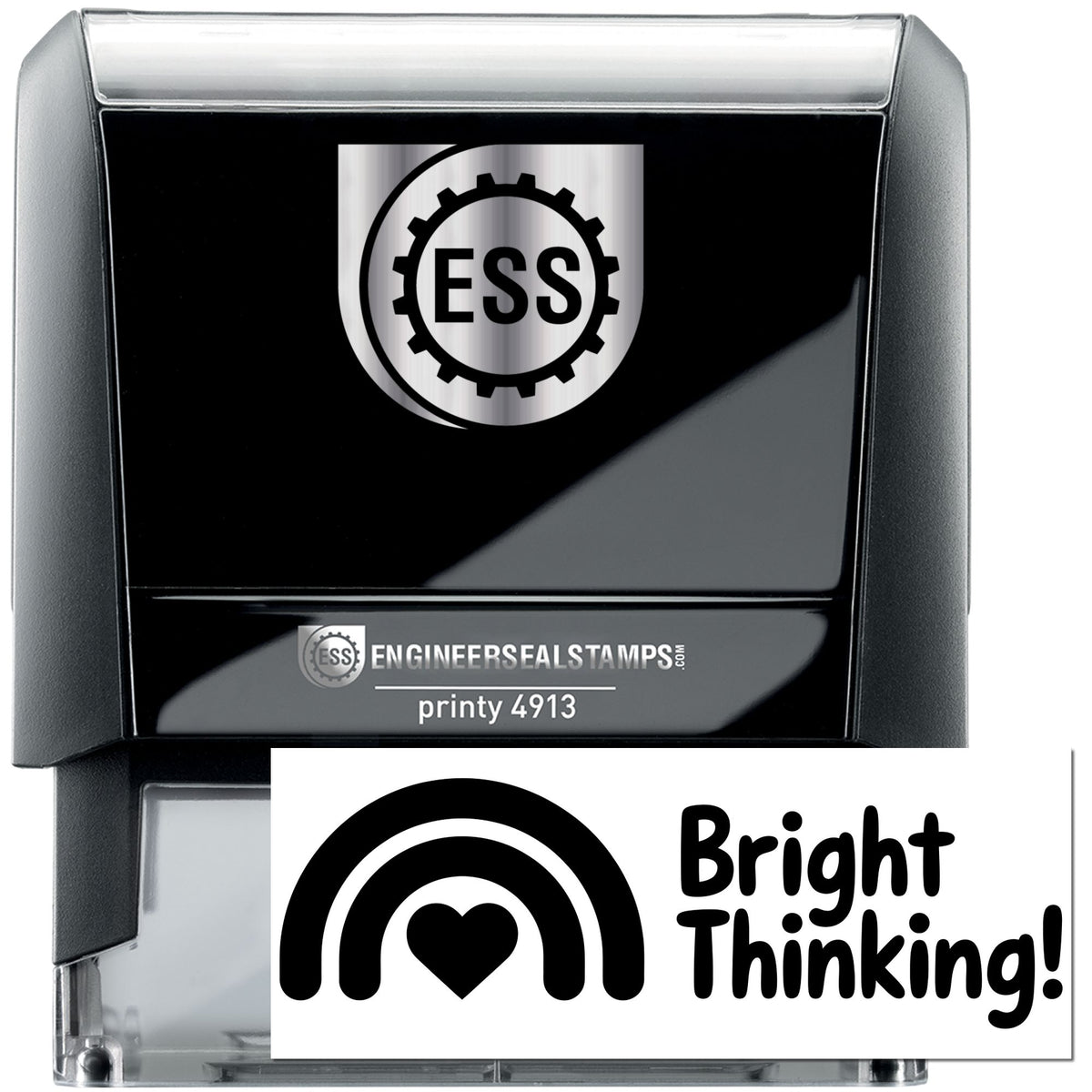 Trodat Smarty Pants teacher self-inking stamp with "Teacher" design for classroom grading and reward. Black ink, stock stamp.