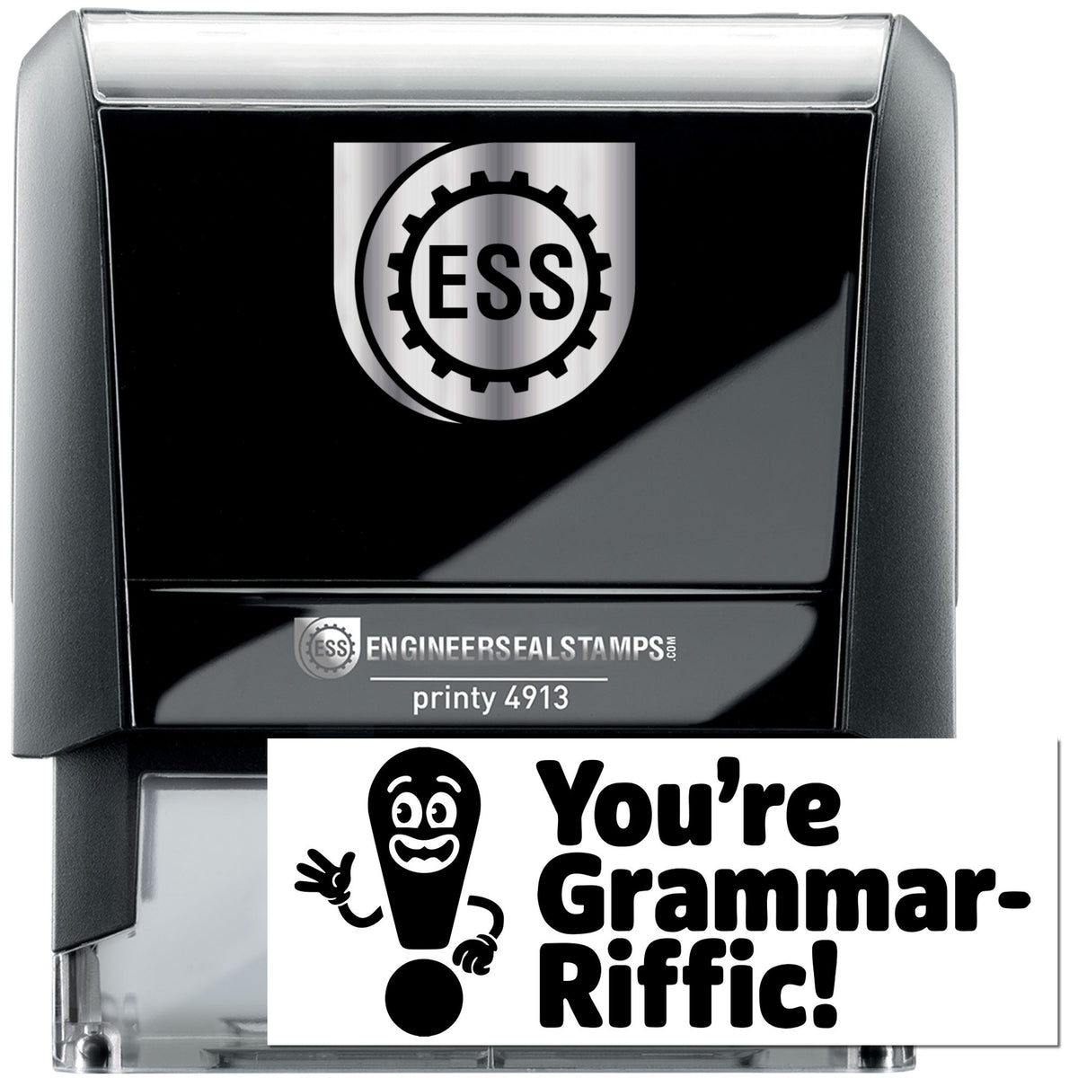 Trodat Cute Teacher self-inking stamp featuring "You're the Main Character" design, ideal for educational or office use.