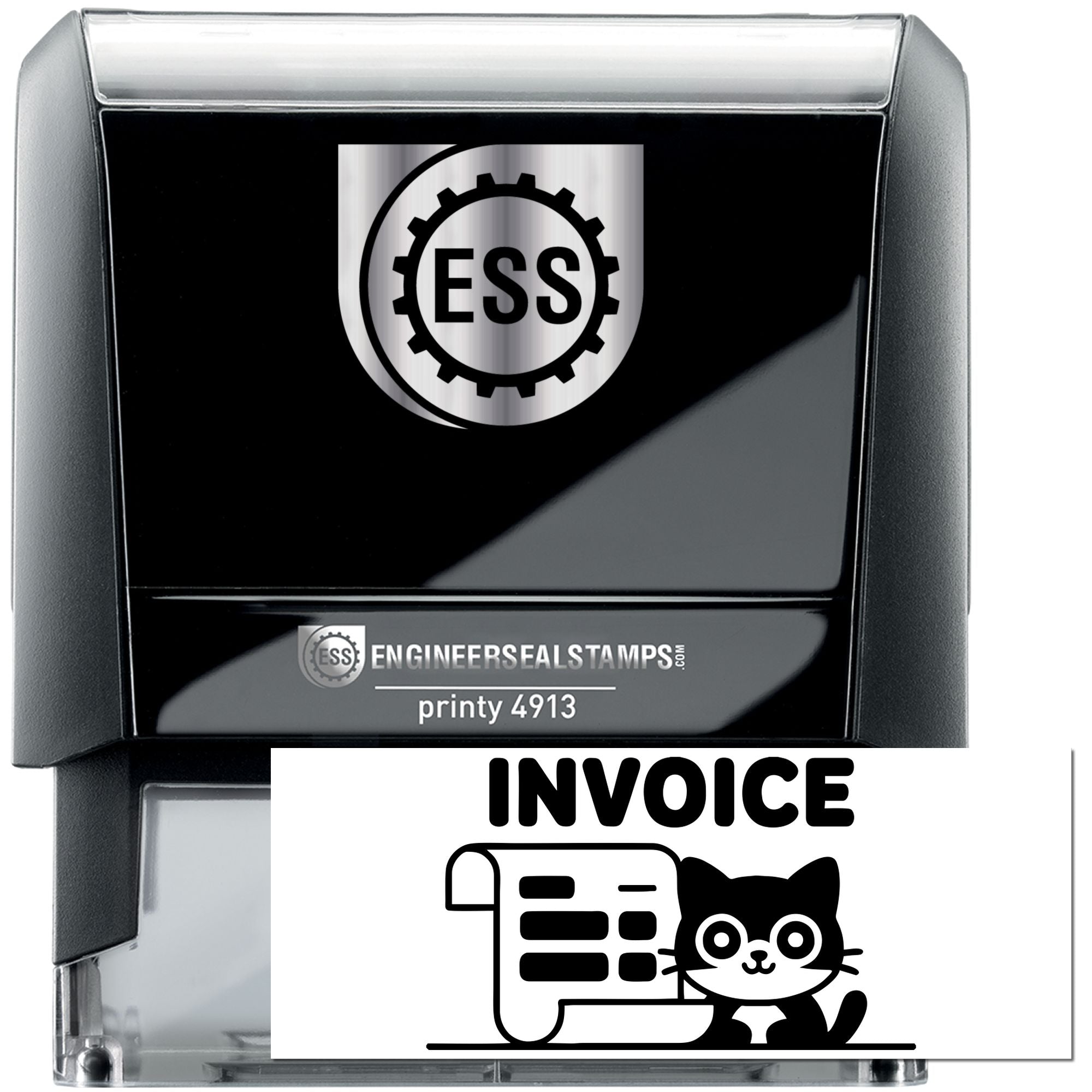 Paws Engineering Starlight Paws Cat Credit Self-Inking Stamp | Engineer Seal Stamps
