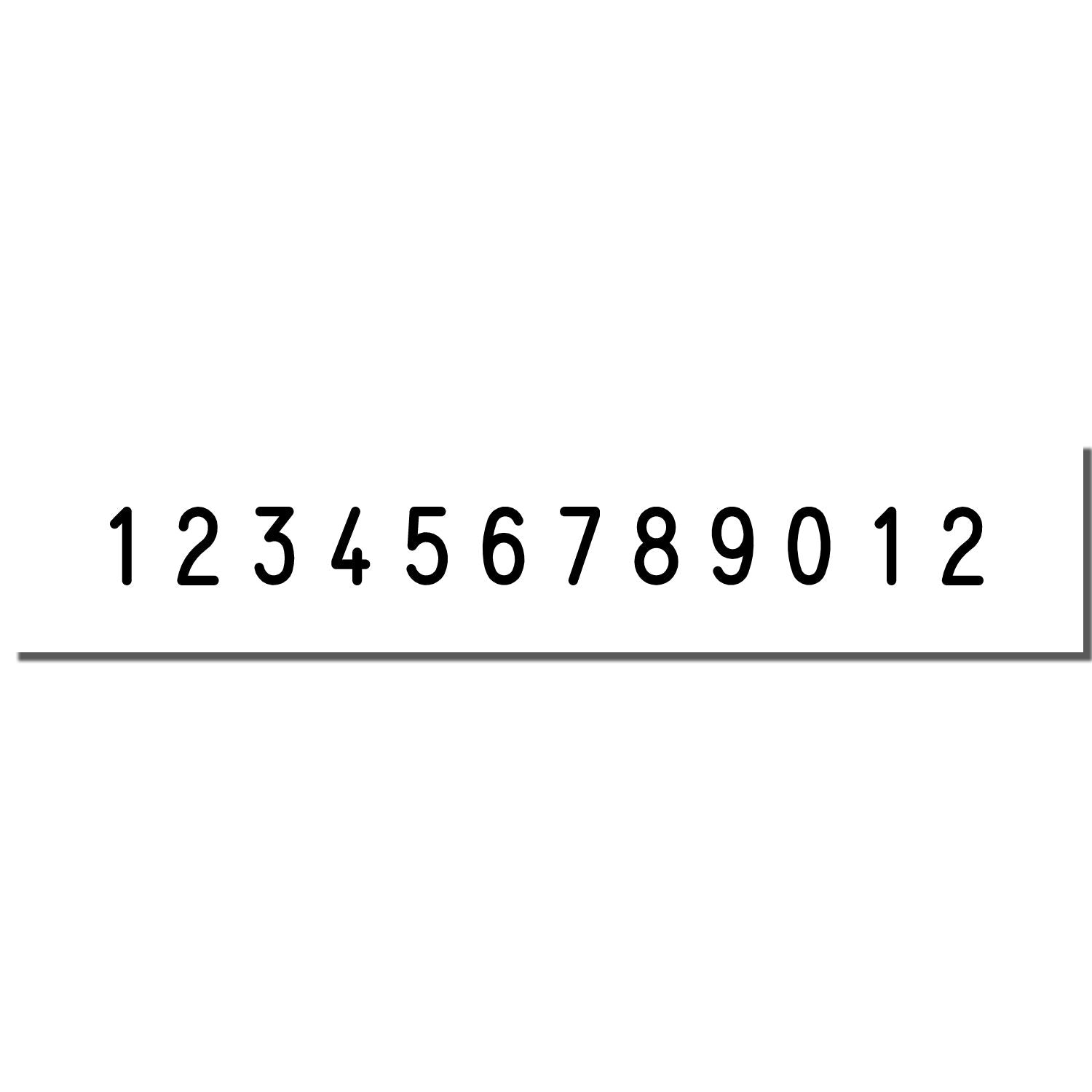 Special Assembly 12 Wheel Shiny Heavy Duty Number Stamp 3/16 Characters