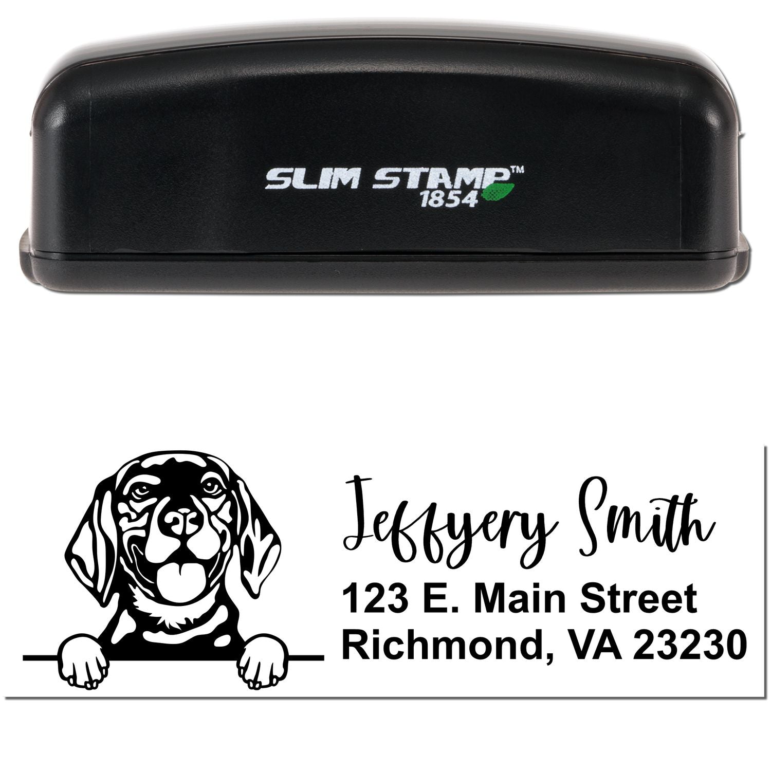 Slim Beagle Pre-Inked Customized Stamp