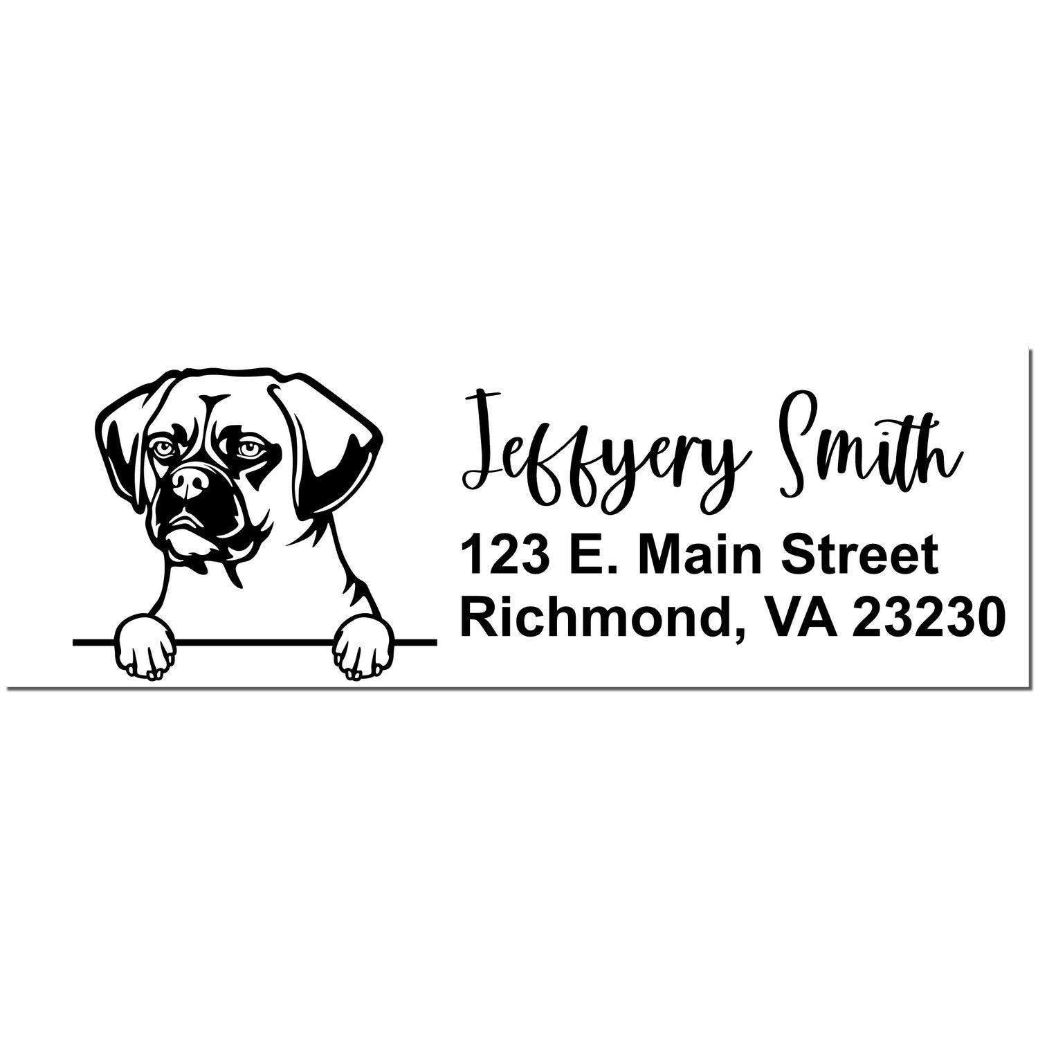 Puggle Name and Address Stamp Self-Inking