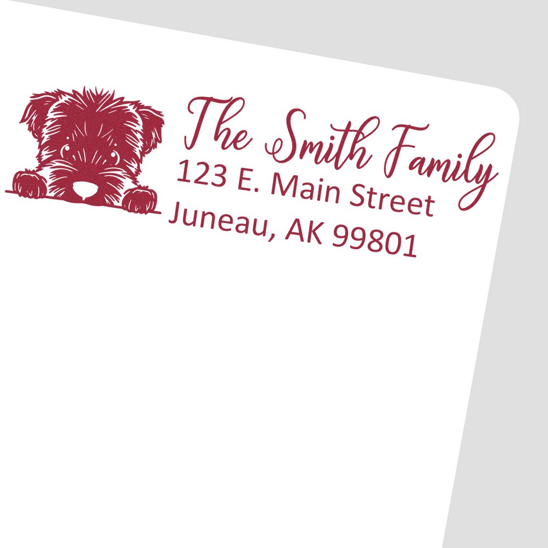 Customized Bouvier Des Flandres Self-Inking Home Address Stamp