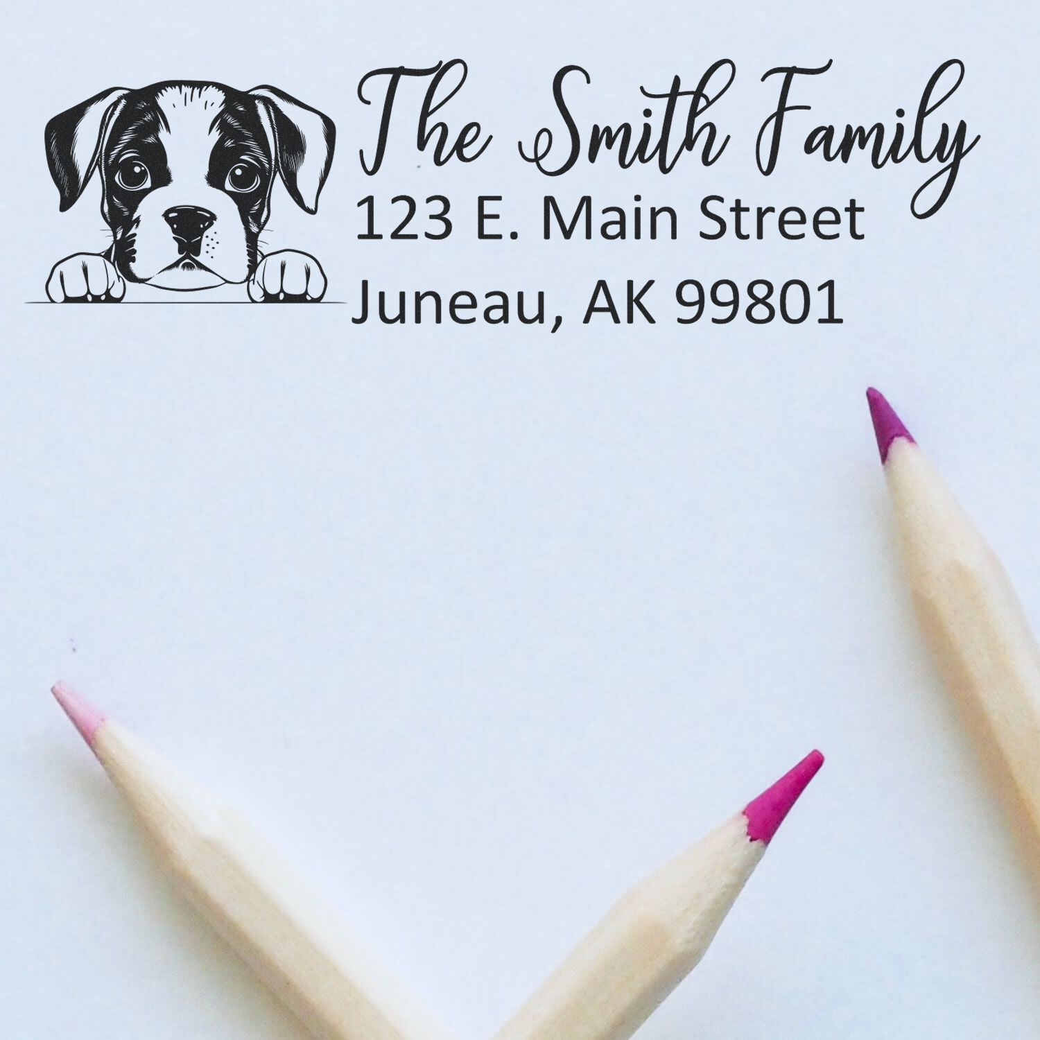 Boxer Customized Address Stamp