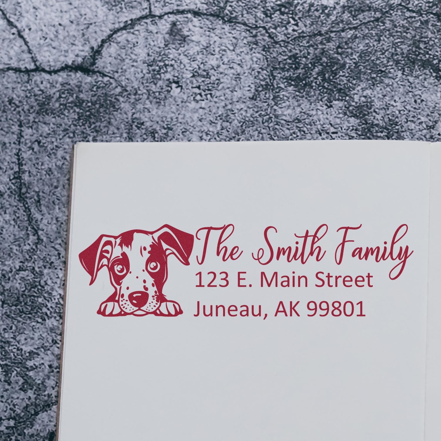 Catahoula Customized Address Stamp