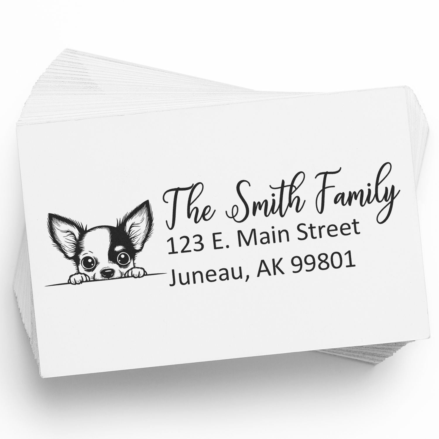 Customized Chihuahua Self-Inking Home Address Stamp