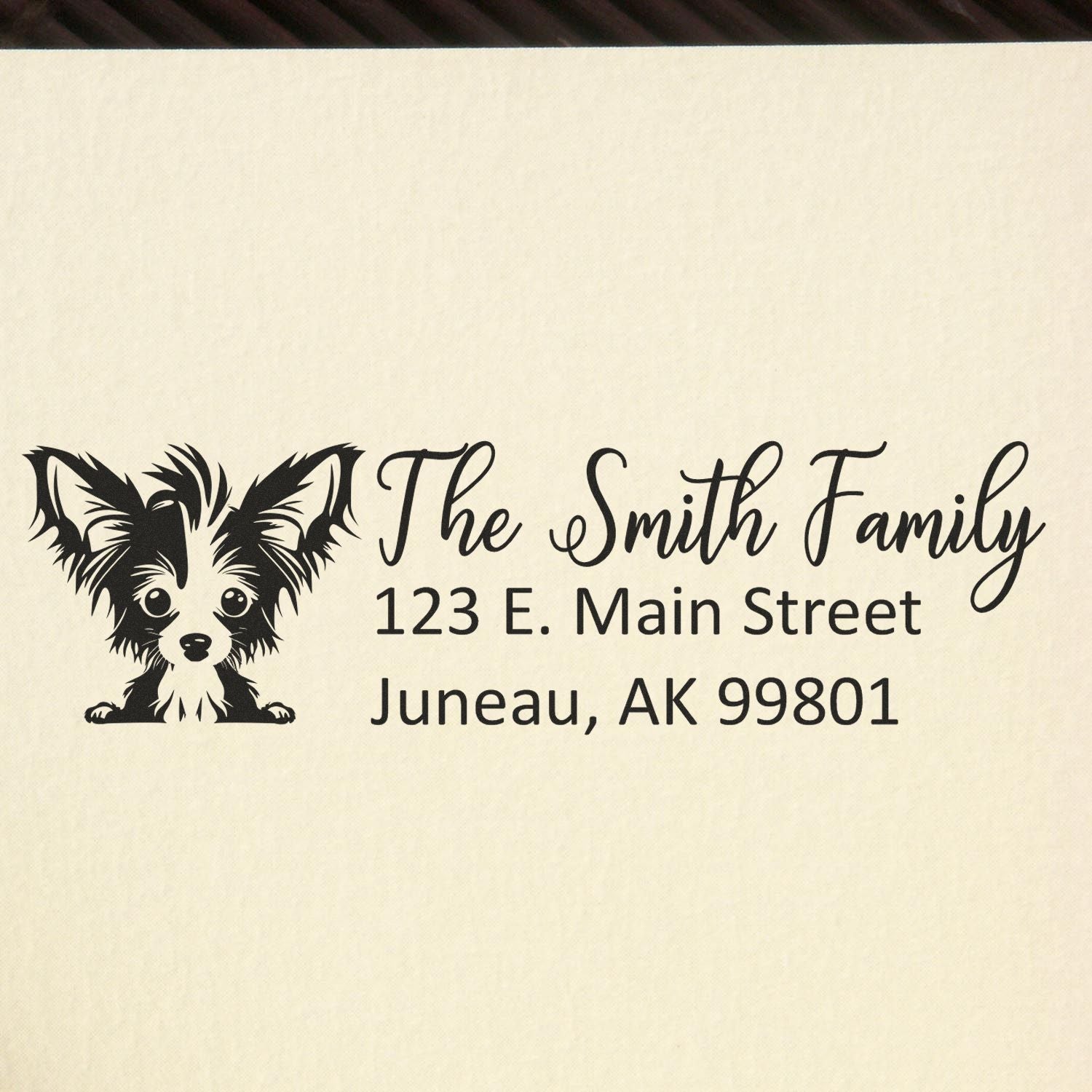 Chinese Crested Customized Address Stamp