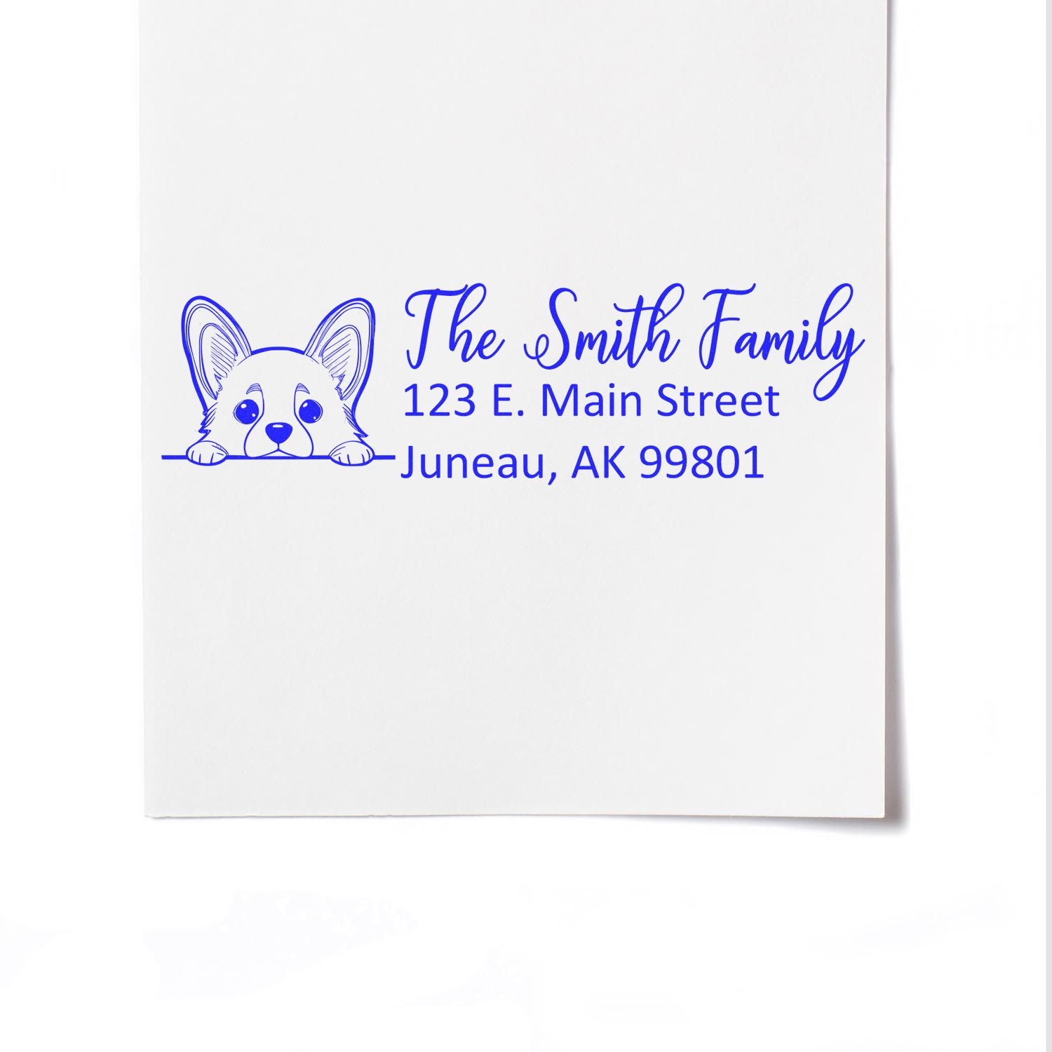 Customized Corgi Self-Inking Home Address Stamp