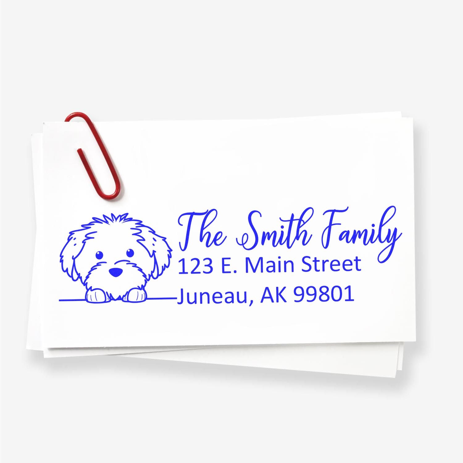 Cotton De Tulear Customized Address Stamp