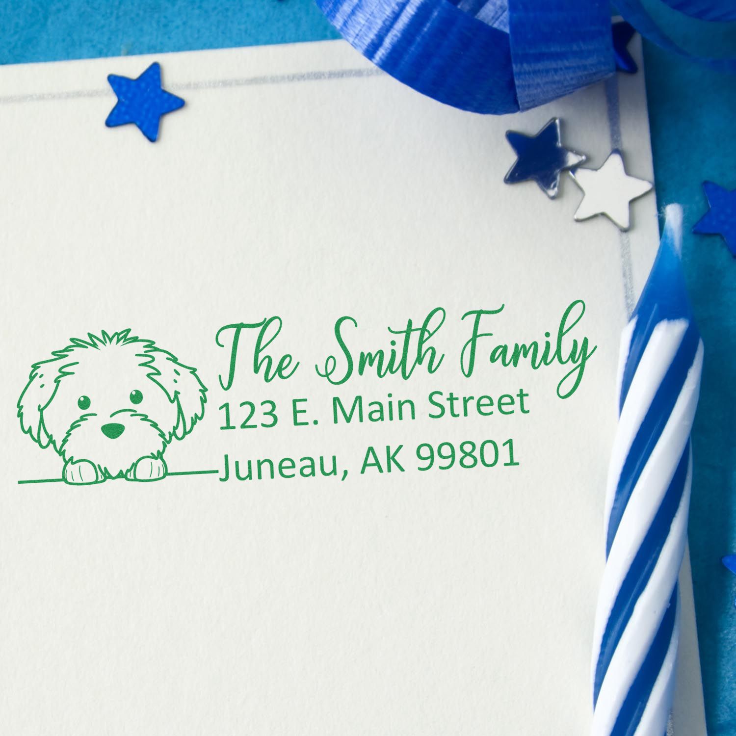 Cotton De Tulear Customized Address Stamp