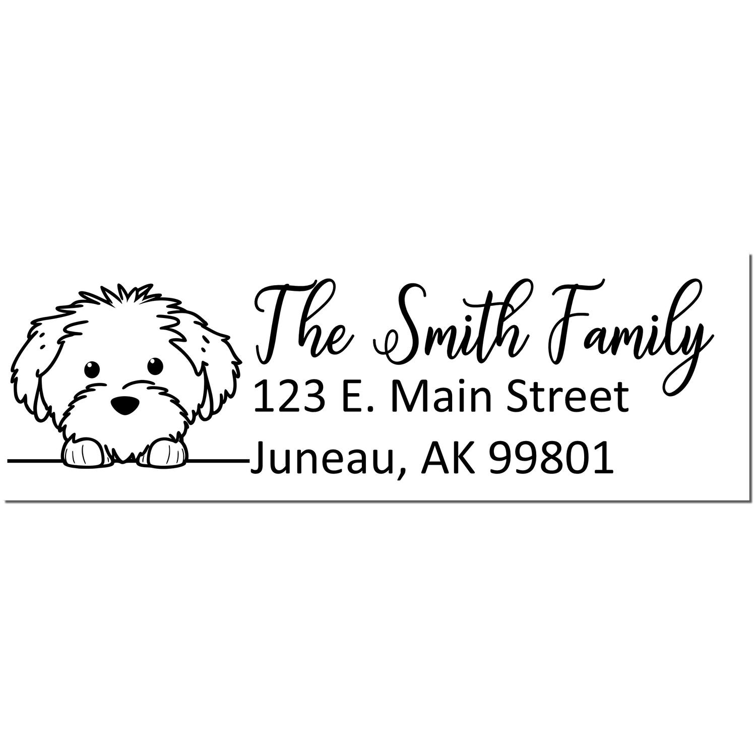 Cotton De Tulear Customized Address Stamp