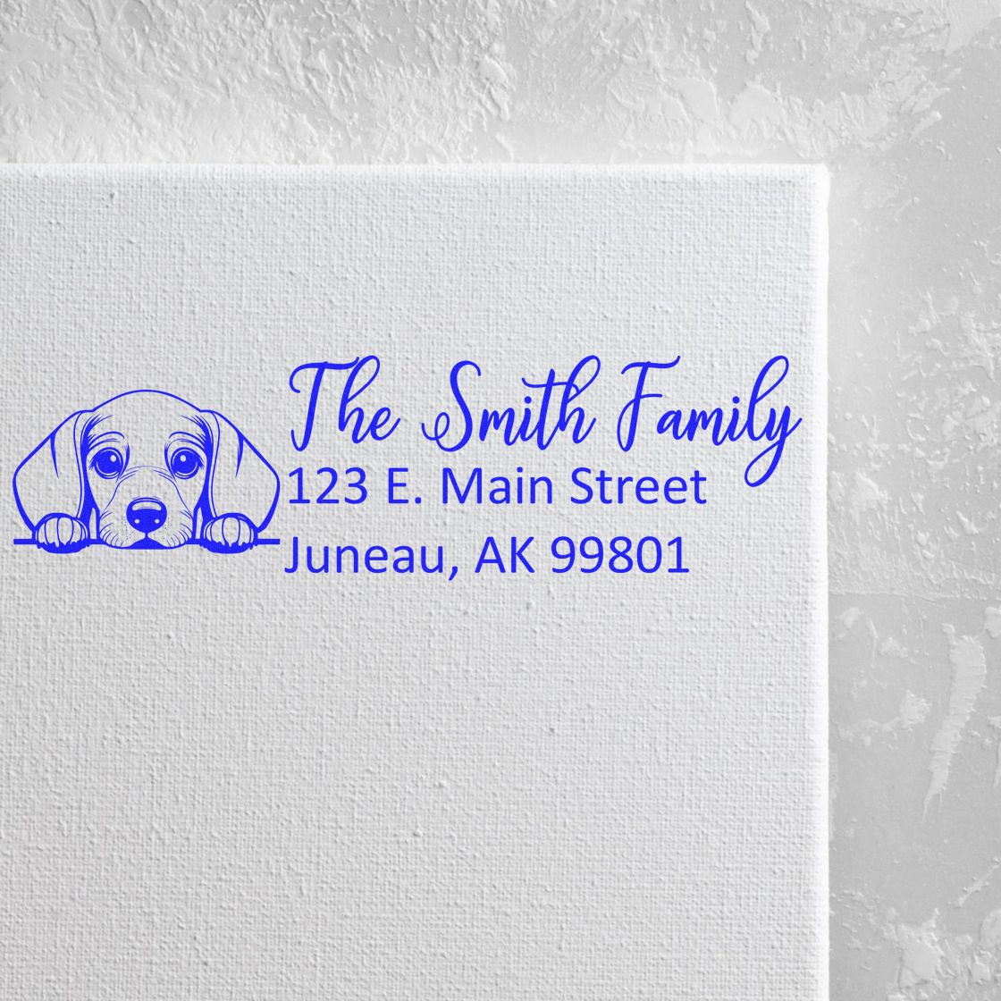 Dachshund Customized Address Stamp