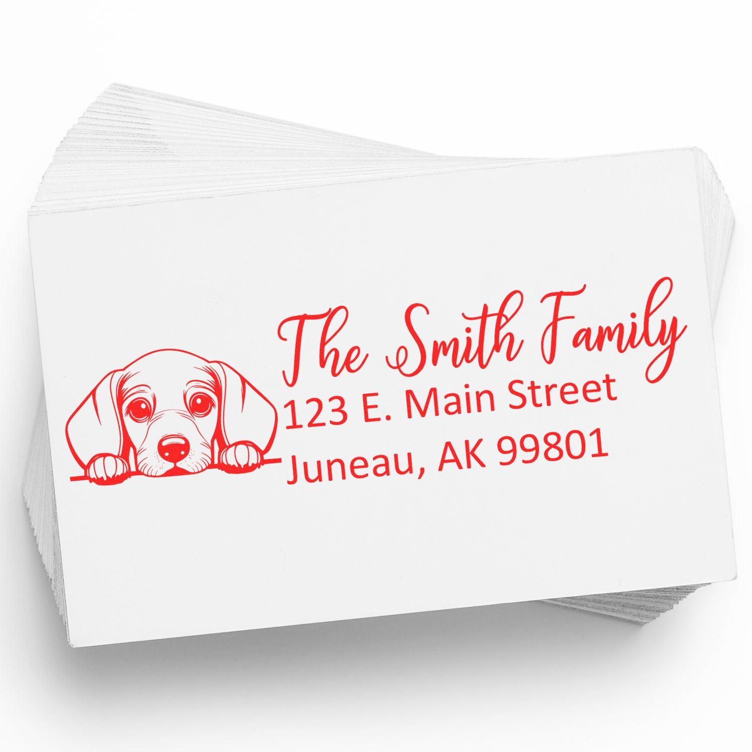 Dachshund Customized Address Stamp