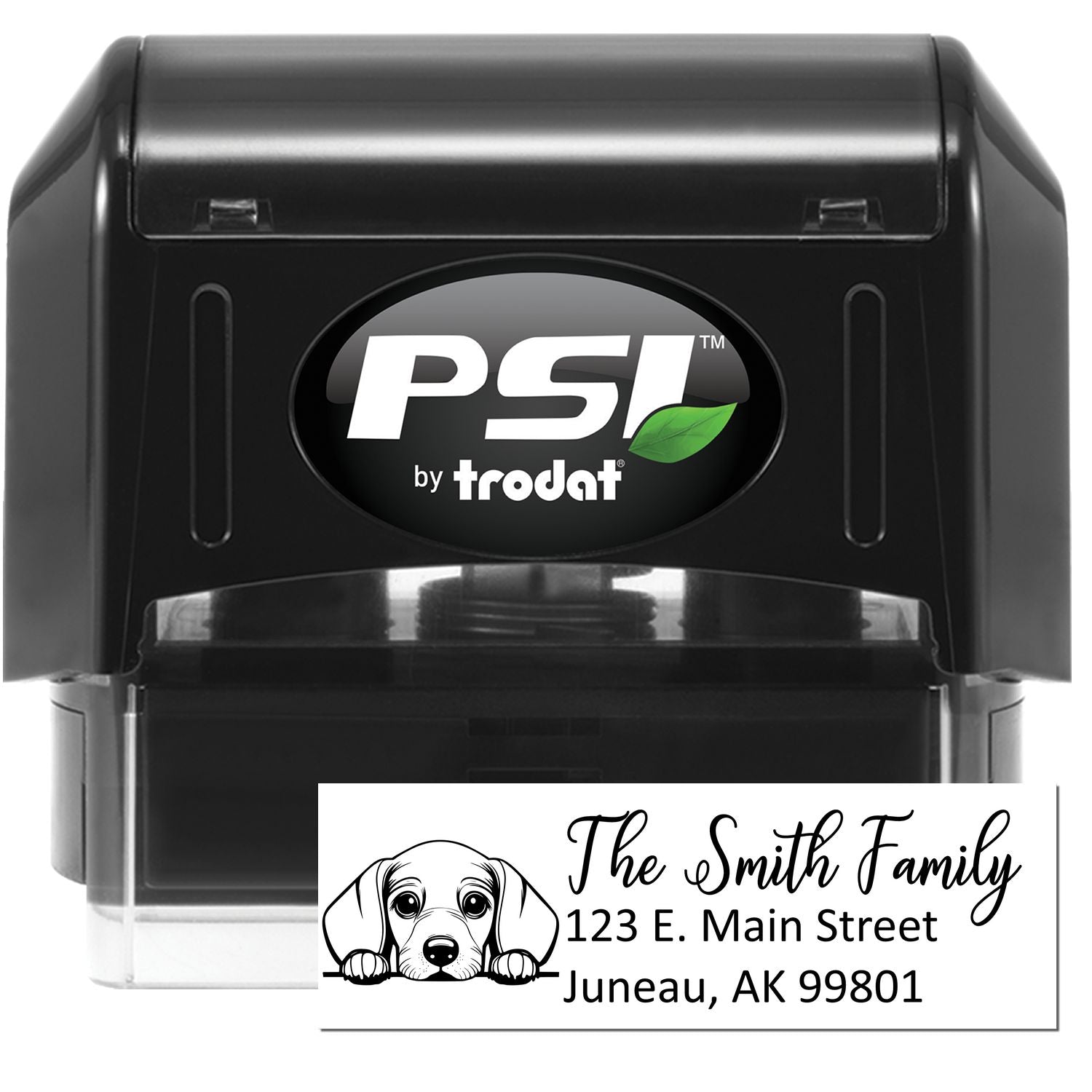 Dachshund Pre-Inked Home Address Stamp