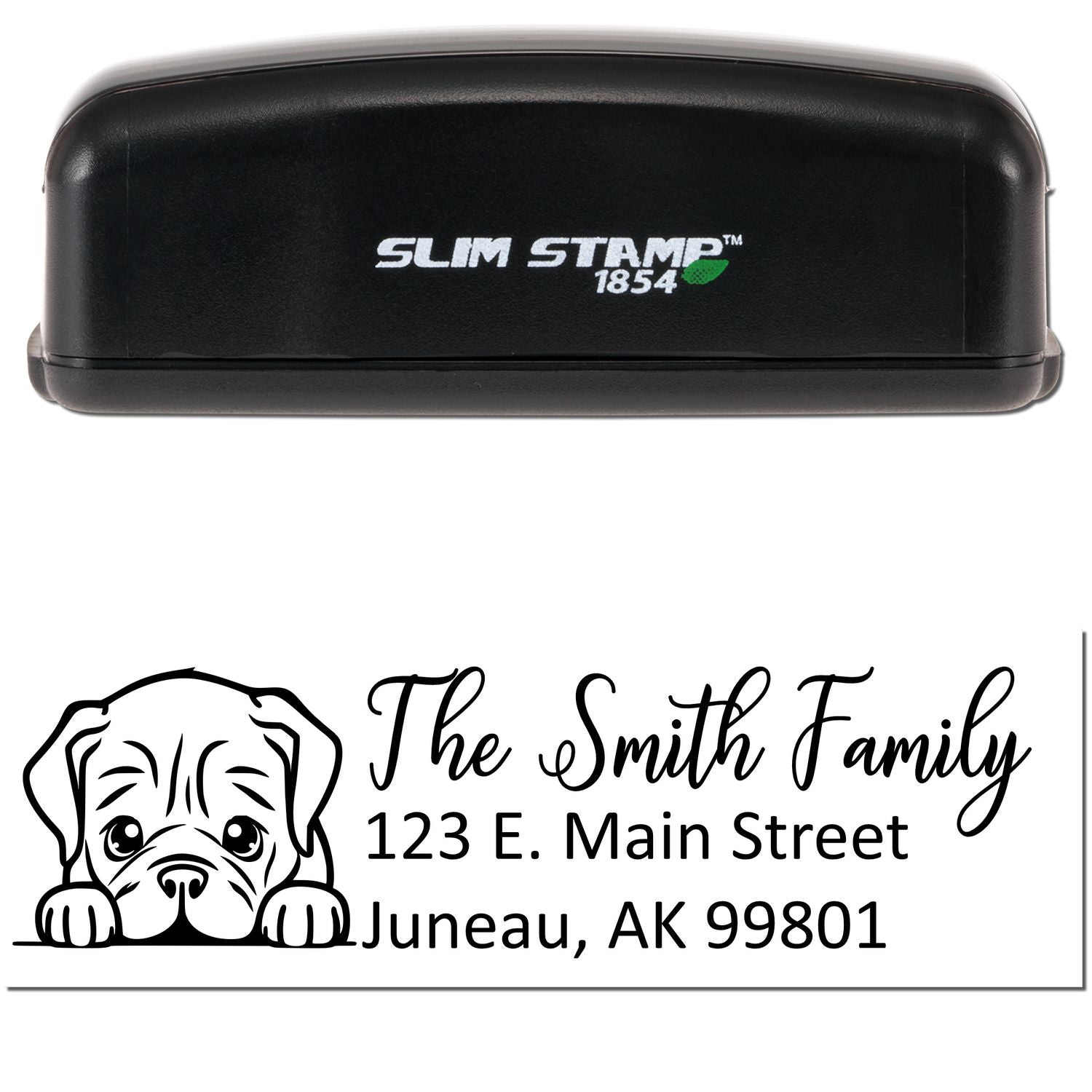 Slim Dogue De Bordeaux Dog Mail Address Stamp