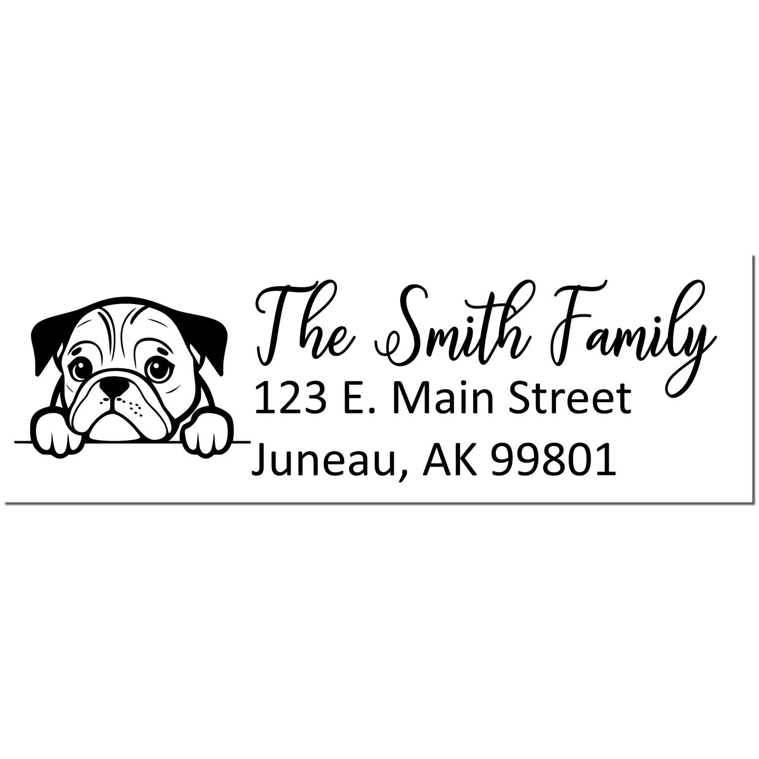 English Setter Pre-Inked Home Address Stamp