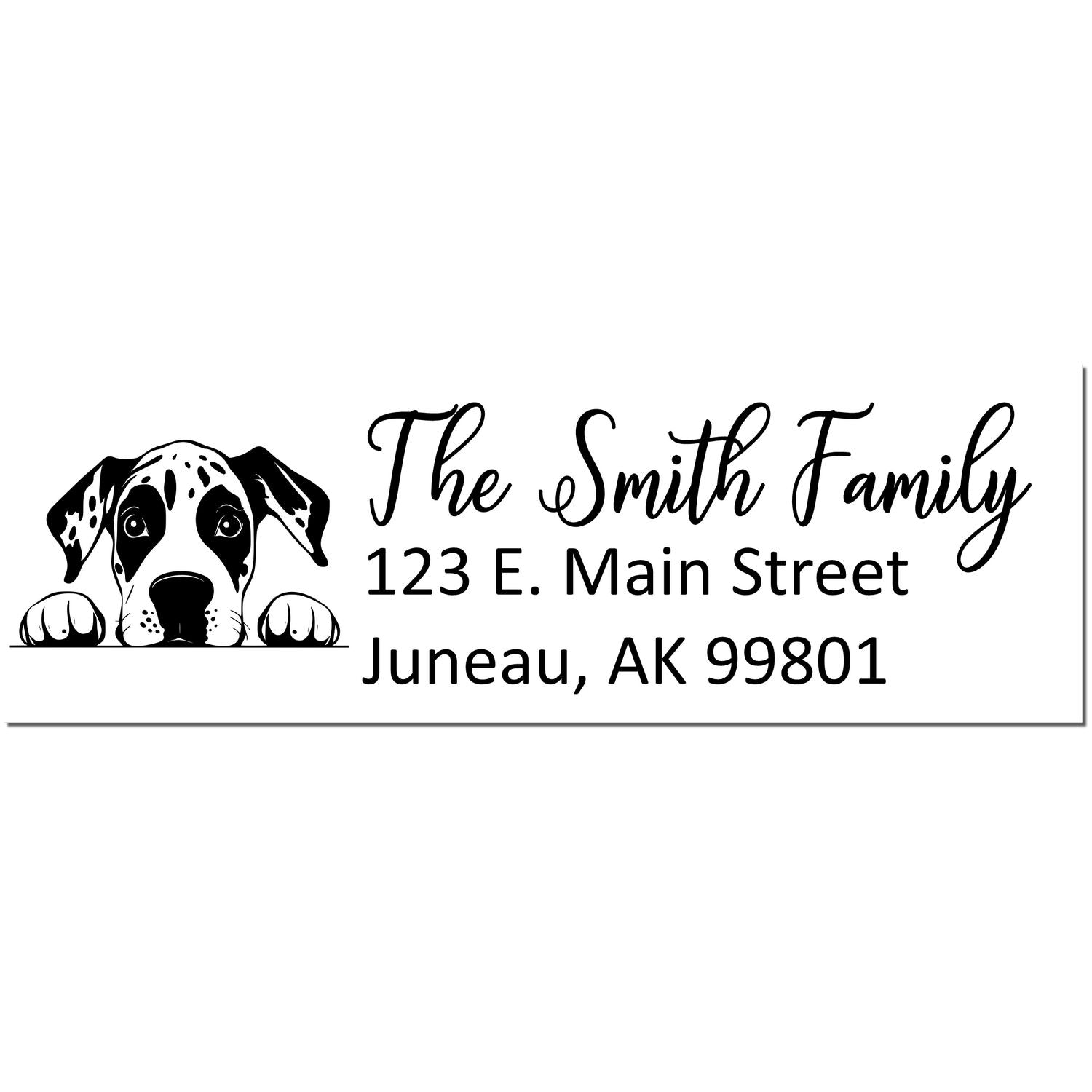 Customized Great Pyrenees Self-Inking Home Address Stamp