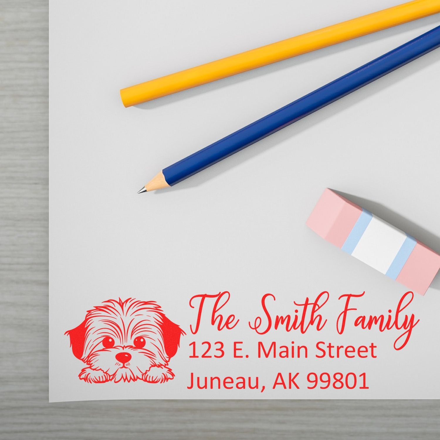 Havanese Pre-Inked Home Address Stamp