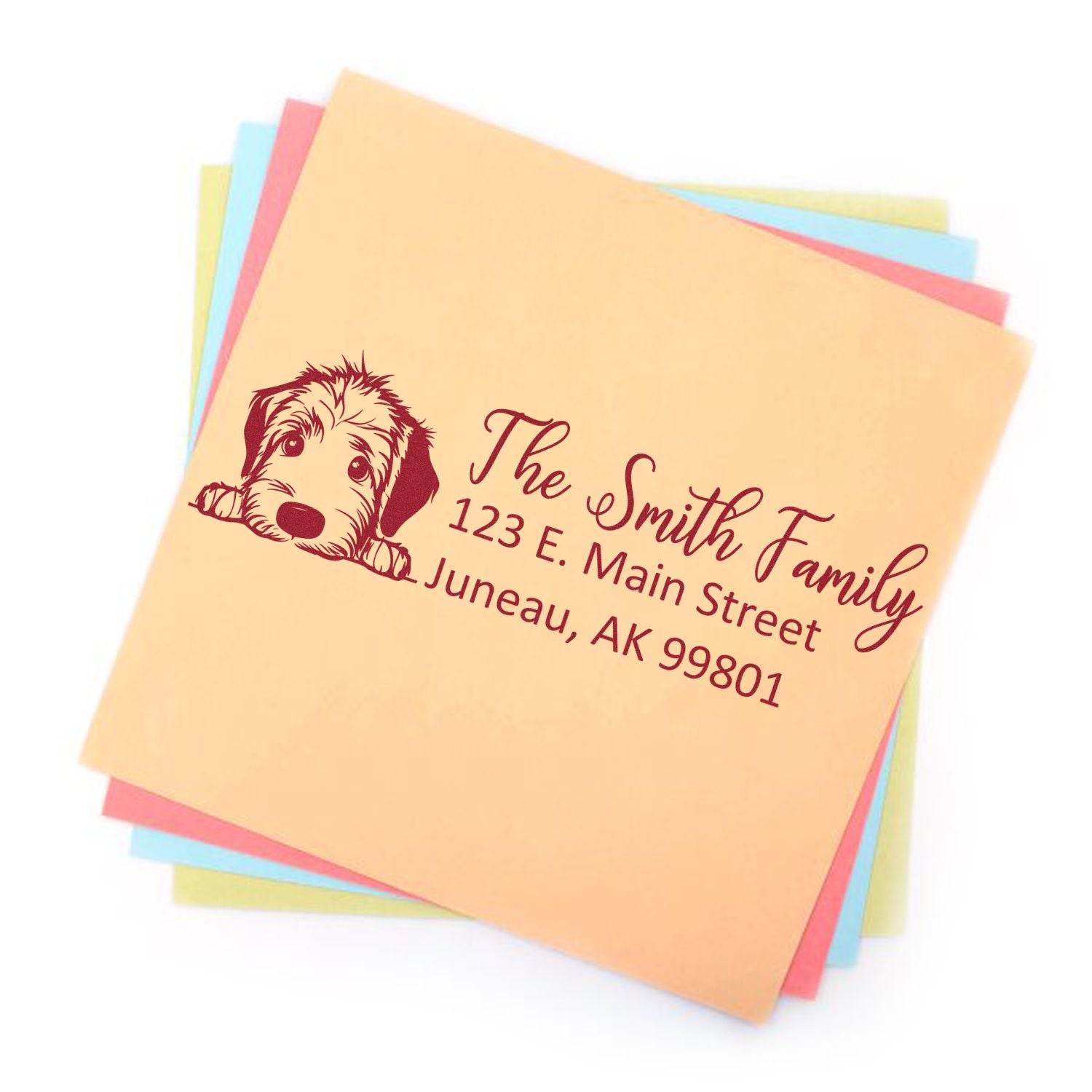 Irish Wolfhound Customized Address Stamp