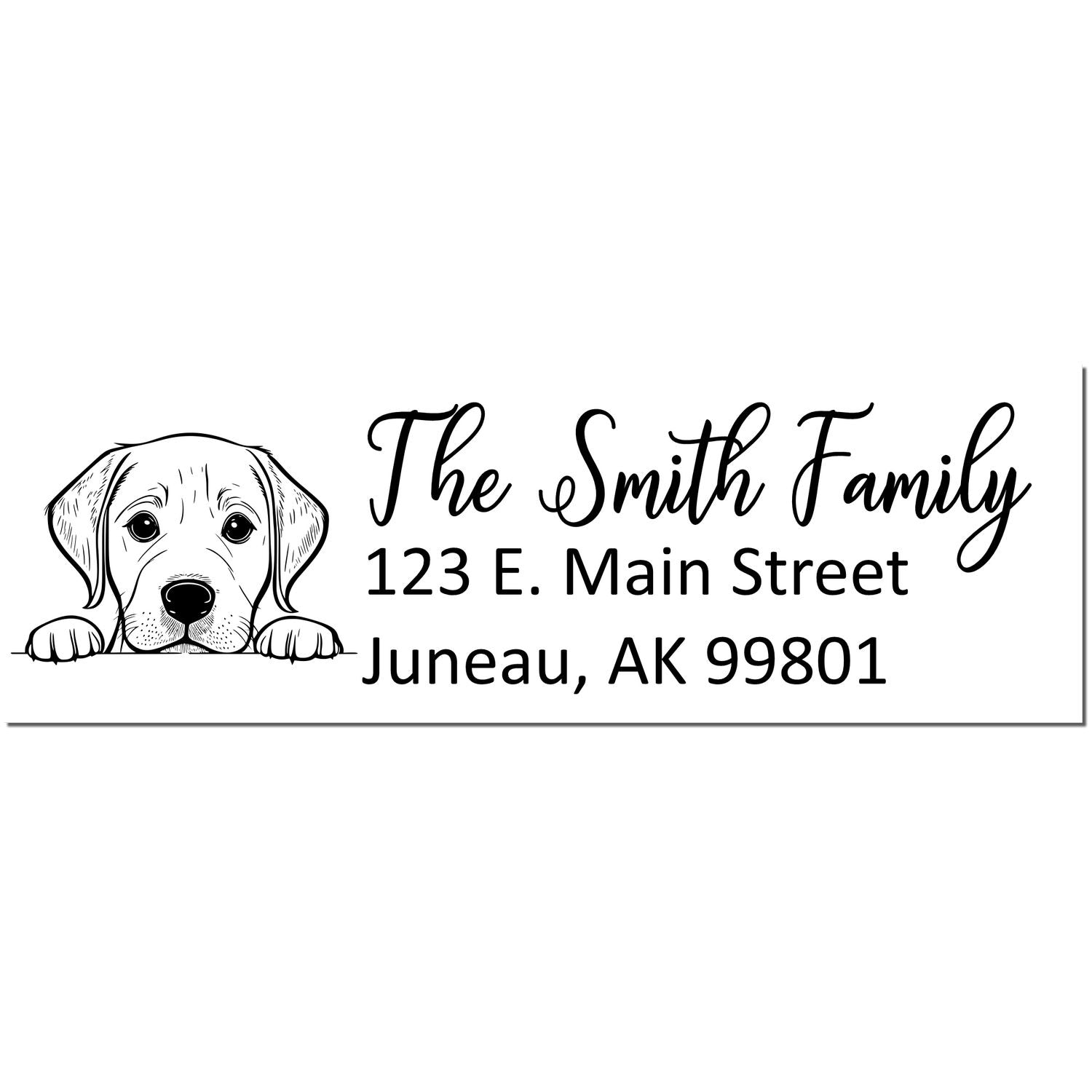 Labrador Retriever Customized Address Stamp