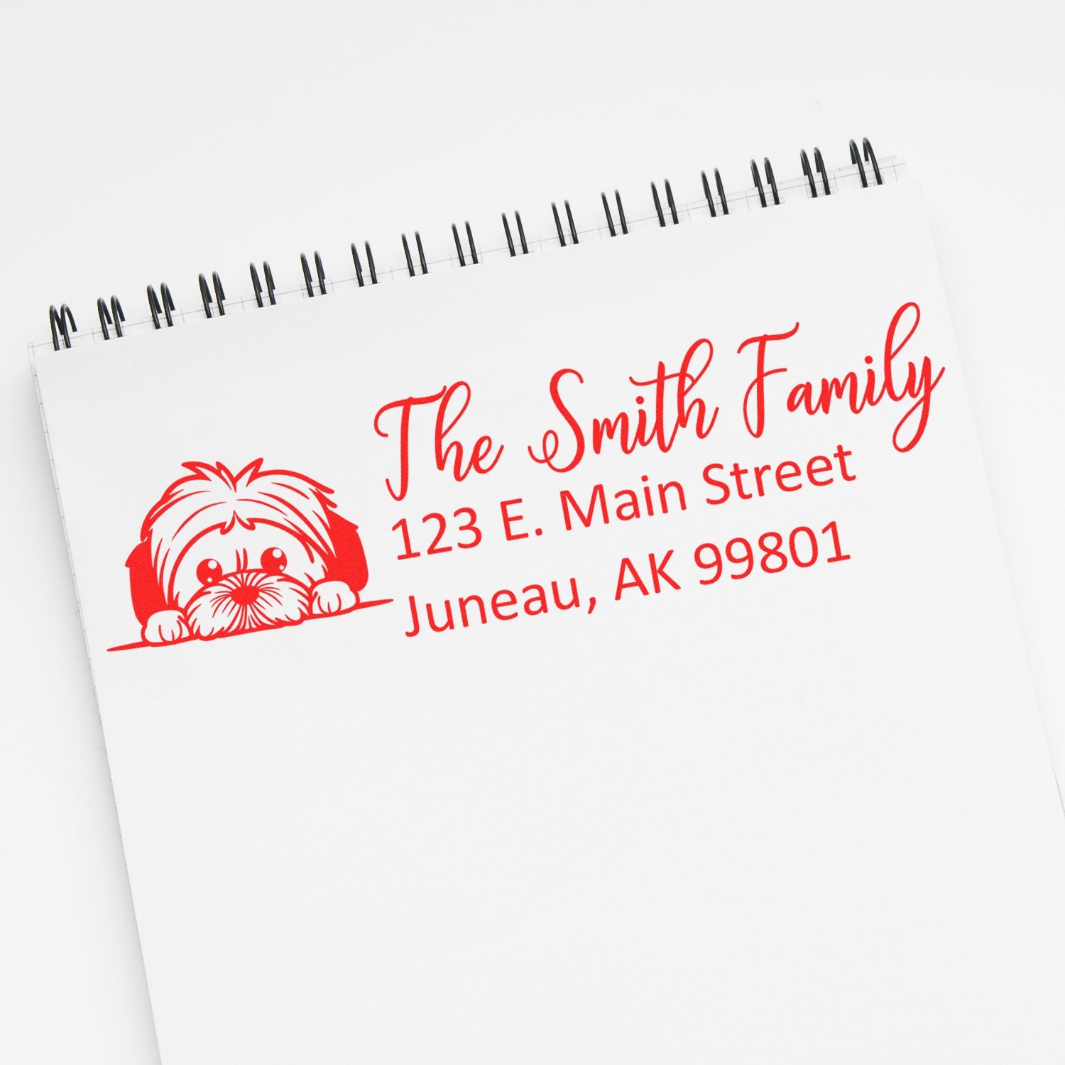 Customized Lhasa Apso Self-Inking Home Address Stamp