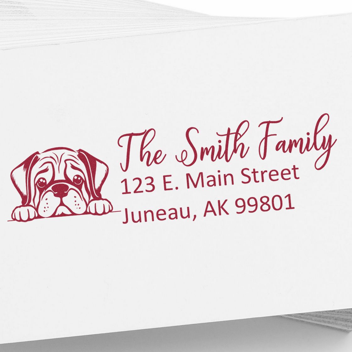 Mastiff Customized Address Stamp